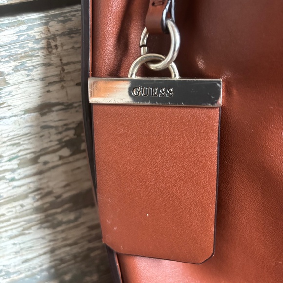 Guess Drawstring Bucket Bag Brown - Picture 4 of 14